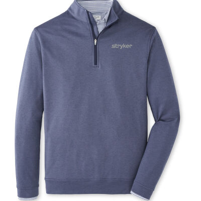 Peter Millar Men's Perth Performance Melange Quarter-Zip Thumbnail