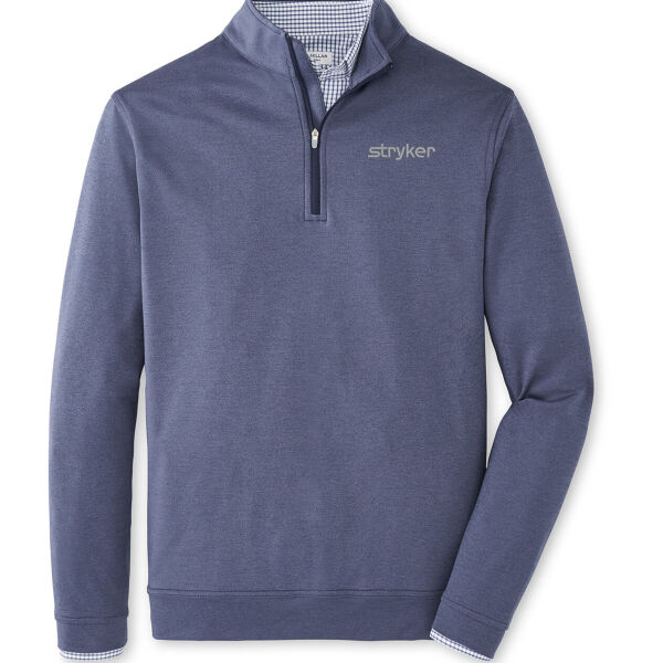 Peter Millar Men's Perth Performance Melange Quarter-Zip Thumbnail